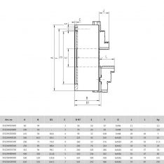 Bison 3204 Dreibenkchuck 3-bakket DIN6350
