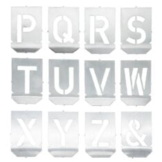 Sjablonger med bokstaver