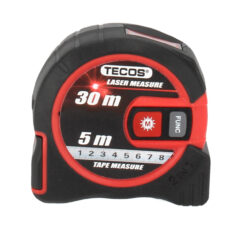 Målebånd med laser avstandsmåler