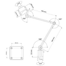 WRKPRO "Vela" LED Maskinlys IP65 (230V)