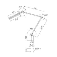 WRKPRO "Nord" arbeidslampe med dimmer