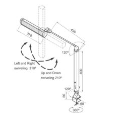 WRKPRO "Foxtrot" arbeidslampe med dimmer