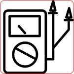 Test-, måle- og laserutstyr